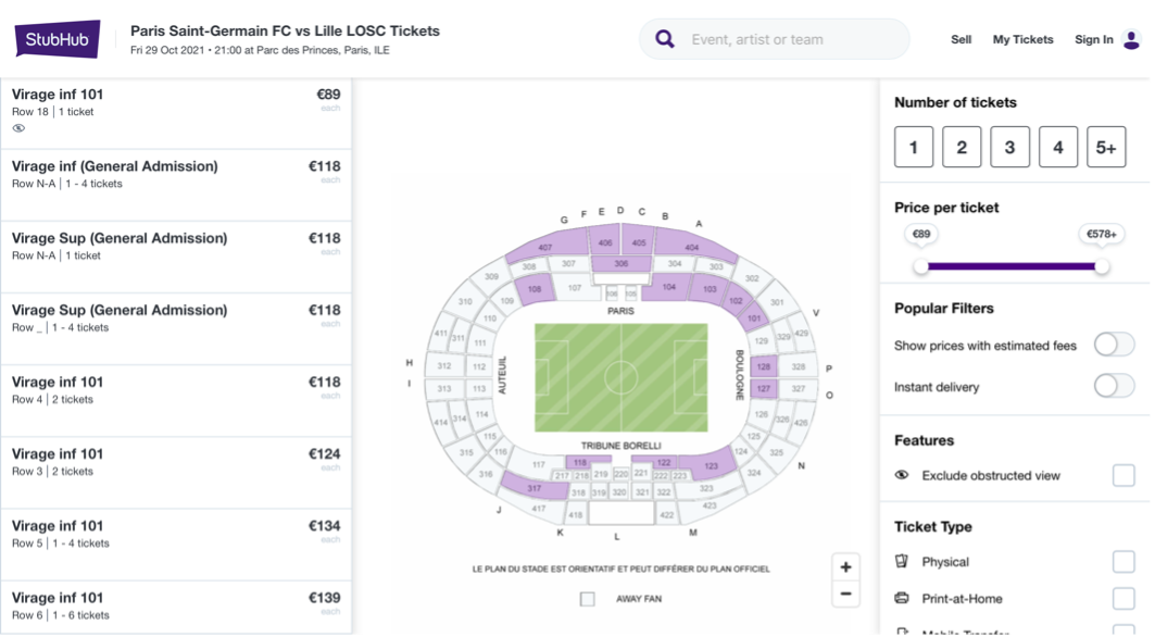 PSG Ticket Preise – Der komplette Überblick